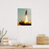 Start van Space Shuttle Discovery (STS-91) Poster (Keuken)