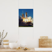 Start van Space Shuttle Discovery (STS-95) Poster (Keuken)