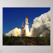 Start van Space Shuttle Discovery (STS-95) Poster (Voorkant)