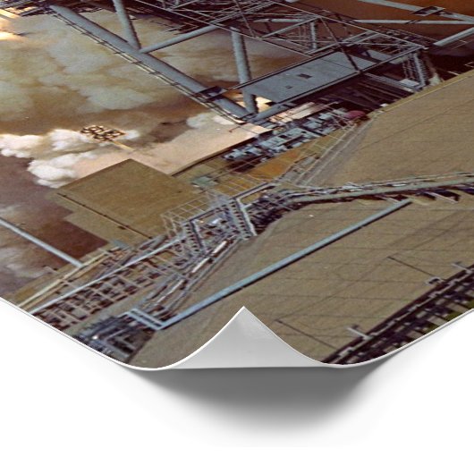 Start van Space Shuttle Discovery (STS-95) Poster (Hoek)