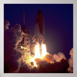 Start van Space Shuttle Discovery (STS-96) Poster