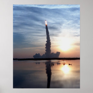 Start van Space Shuttle Discovery (STS-96) Poster