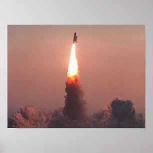 Start van Space Shuttle Discovery (STS-96) Poster