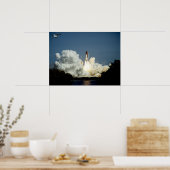 Start van Space Shuttle Endeavor (STS-47) Poster (Keuken)