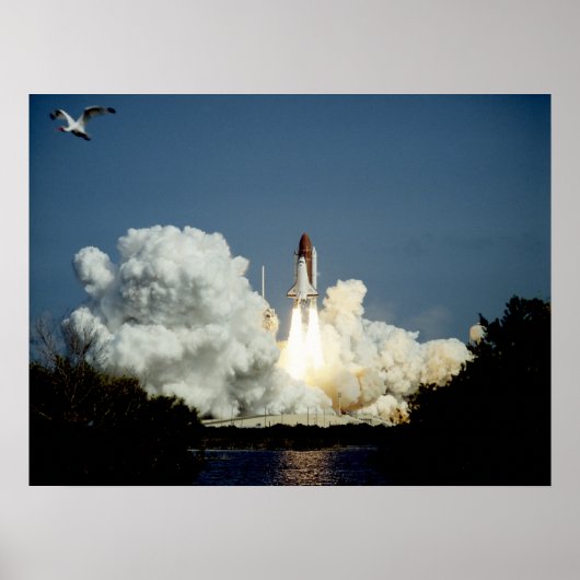 Start van Space Shuttle Endeavor (STS-47) Poster (Voorkant)