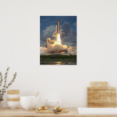 Start van Space Shuttle Endeavor (STS-57) Poster (Keuken)