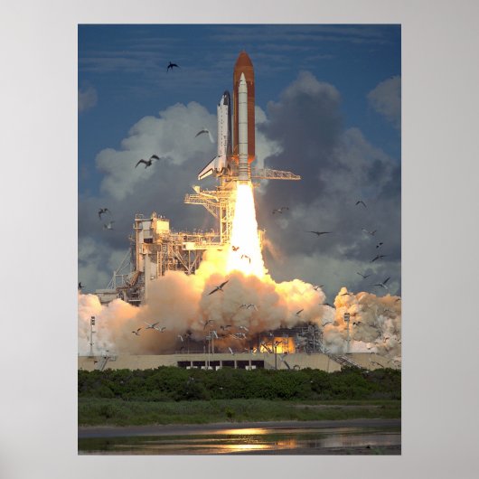 Start van Space Shuttle Endeavor (STS-57) Poster (Voorkant)