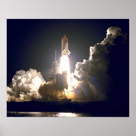 Start van Space Shuttle Endeavor (STS-88) Poster (Voorkant)