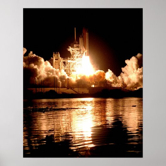 Start van Space Shuttle Endeavor (STS-88) Poster (Voorkant)