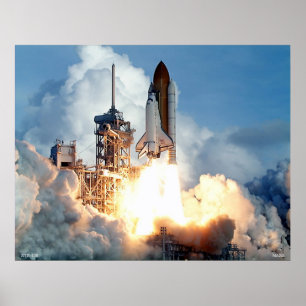 Start van Space Shuttle STS-106 Poster