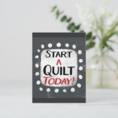 Start vandaag nog een quilt Briefkaart (Staand voorkant)