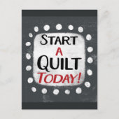 Start vandaag nog een quilt Briefkaart (Voorkant)