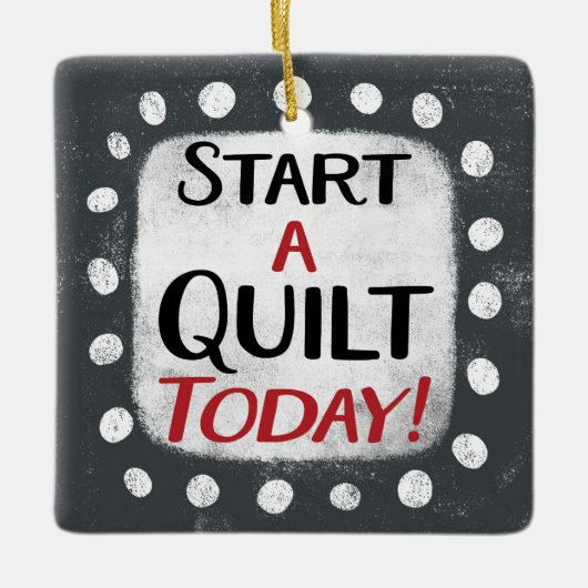 Start vandaag nog een quilt Ornament (Voorkant)