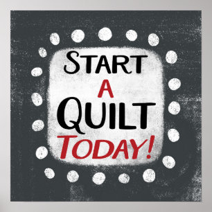 Start vandaag nog een quilt Poster Wall Art