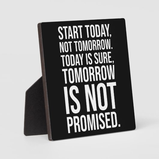 Start vandaag - succes Motivatie Fotoplaat (Voorkant)