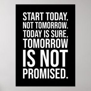 Start vandaag - succes Motivatie Poster