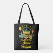 Start Vernieuwd – Schitterend Licht Tote Bag (Achterkant)