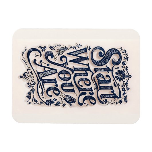 Start Where You Are Inspirational Decorative  Magneet (Horizontaal)
