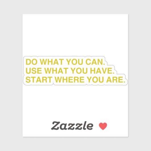 Start Where You Are Sticker (Vel)