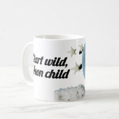 🌙 Start Wild, Moon Child Mug – Sleeping Baby on M Koffiemok (Voorkant links)