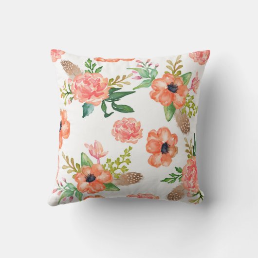 Start Wild My Child Boho Nursery Babby Girl Pillow Kussen (Achterkant)