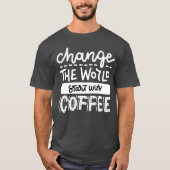 Start With Coffee Fun Coffee Lovers Quotes boy T-shirt (Voorkant)