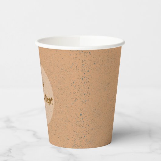Start Your Day Right - Inspirational Coffee Cup  Papieren Bekers (Links)