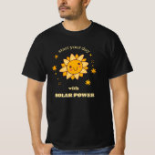Start your Day with Solar Power - Solarenergie T-shirt (Voorkant)