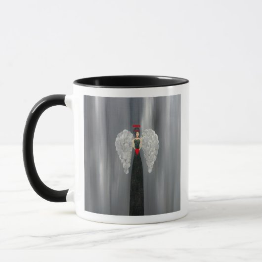 Start your day with this beautiful angel mug.  mok (Links)