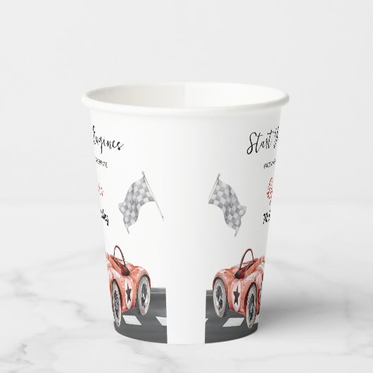 Start Your Engine Any Age Birthday Papieren Bekers (Links)