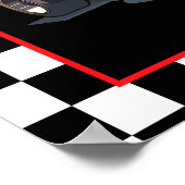 Start Your Engines! Fun Racing Driver Birthday Boy Poster (Hoek)