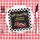 Start Your Engines! Fun Racing Driver Birthday  Servet