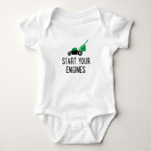 Start your Engines Lawn Mower Romper (Voorkant)