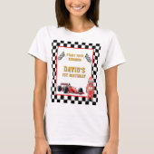 Start Your Engines Race Car 1st Birthday T-shirt (Voorkant)