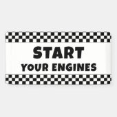 Start Your Engines Welcome Banner | Racing Birthda (Horizontaal)