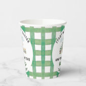 Start Your Tractor 1st Birthday Papieren Bekers (Links)