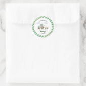 Start Your Tractor 1st Birthday Ronde Sticker (Tas)