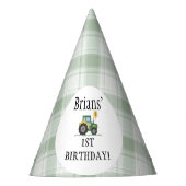 Start Your Tractor Party Hat Feesthoedjes (Voorkant)