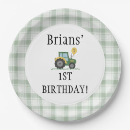 Start Your Tractor Ronde Papieren Bord