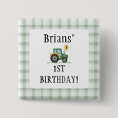 Start Your Tractor Square Button (Voorkant)