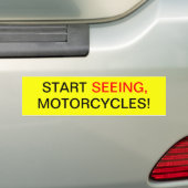 Start Zing, Motorfietsen Bumpersticker (Op auto)