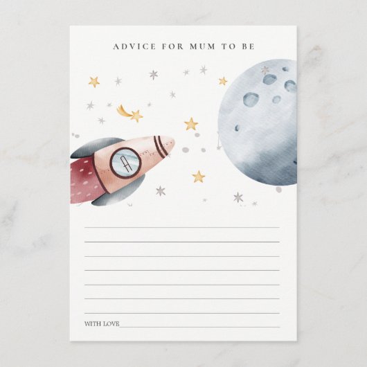 Startadvies voor de buitenruimte voor het Baby sho Informatiekaartje (Voorkant)