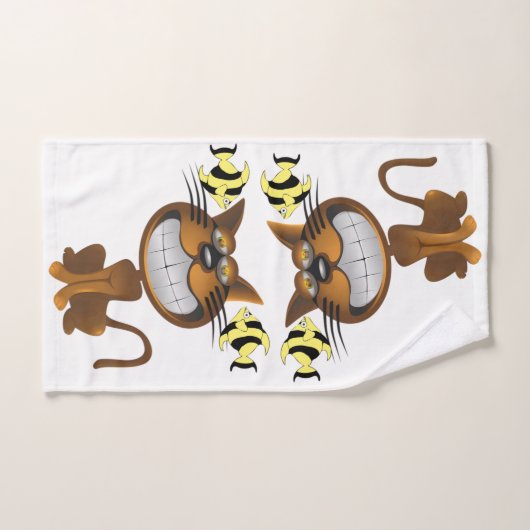 Startbakjes voor handdoekjes Vissen Bad Handdoek (Handdoek)