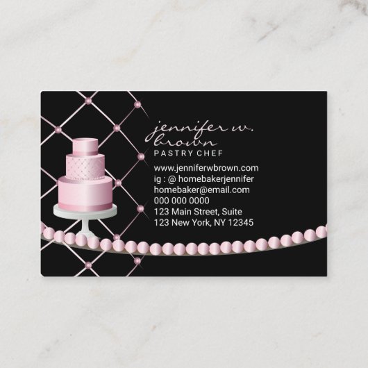 Startbakkerij voor bruiloft visitekaartje (Achterkant)