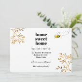 Startbijengoudfoliën voor thuisgebruik aankondiging (Staand voorkant)