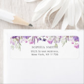 Startbloemen lavender return Address Label (Insitu)