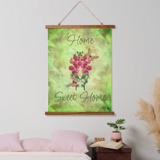 Startbloemen voor thuisgebruik en botervliegen hangend wandkleed (Slaapkamer)