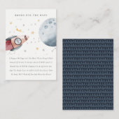 Startboeken voor de externe ruimte voor Baby showe Informatiekaartje (Voorkant / Achterkant)