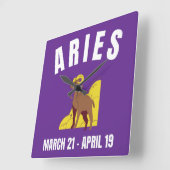 Startbord T-Shirt van Aries Vierkante Klok (Hoek)