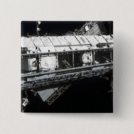 Startbord van het internationale ruimtestation vierkante button 5,1 cm (Voorkant)